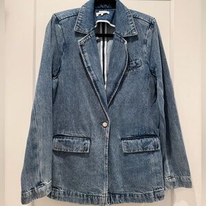WeWoreWhat Denim Blazer Size Small